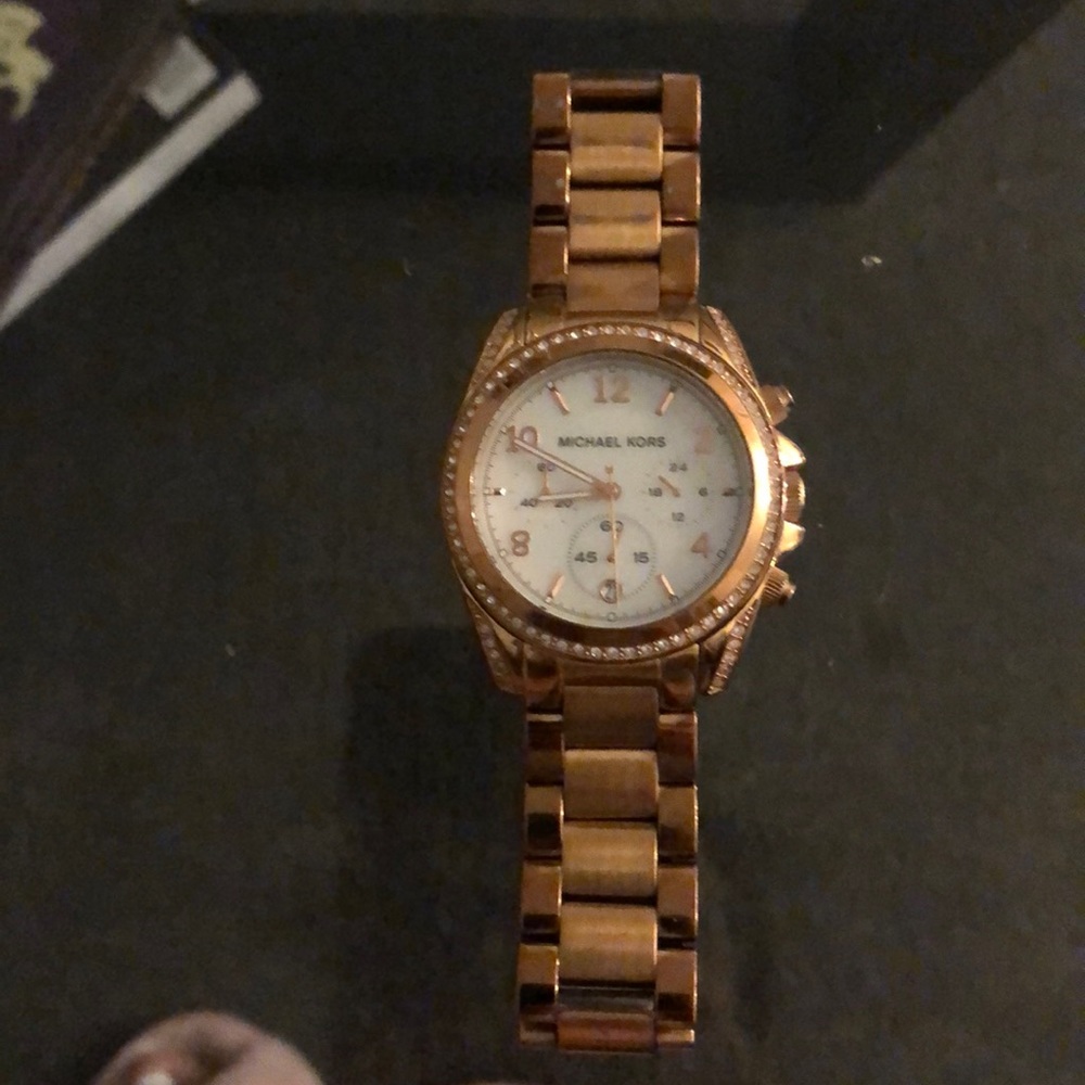 Michael Kors Rose Gold Chronograph watch